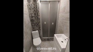 Закончили отделку совмещеного санузла стиле пэчворк,в новостройке Краснодара