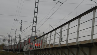 Электропоезд ЭД4М-0183 сообщением Москва - Барыбино