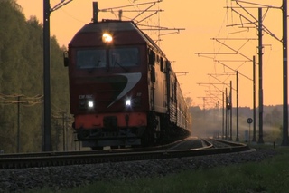 ТЭП70БС-117 с пассажирским поездом / TEP70BS-117 with a passenger train