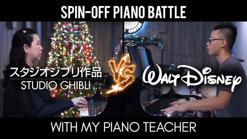 Ghibli Studio vs Disney Spin off Piano Battle Mashup, Medley ft. my PIANO