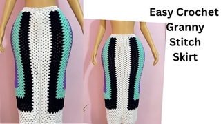 Crochet Granny Stitch Maxi Skirt || How to crochet a skirt for beginners