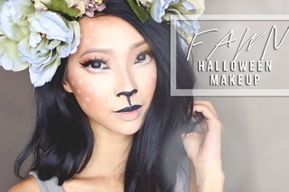 Forest Fawn Costume Makeup & DIY Antlers