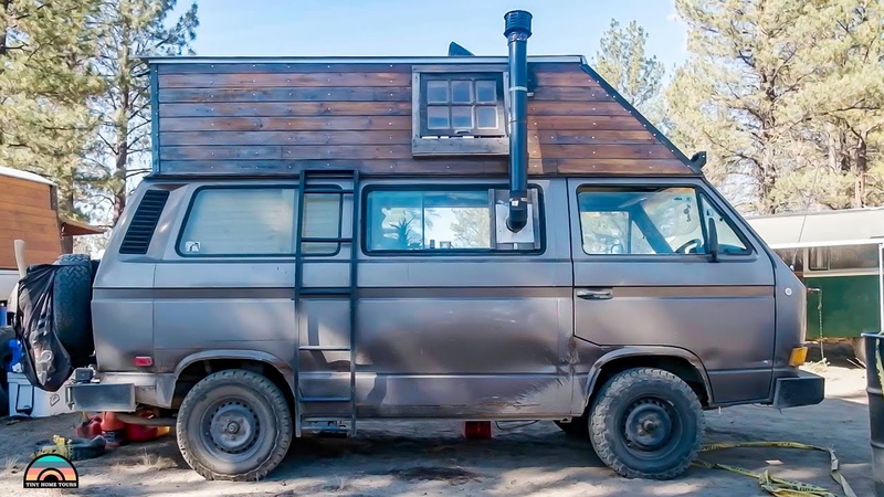Camper Van w, Custom Built Wood