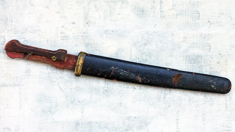 Restoration Old Piece Of Shashka In Plastun Cossack