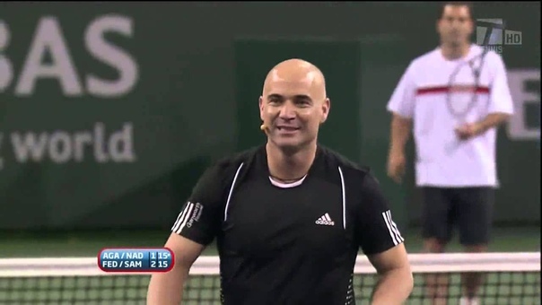 2011 Hit for Haiti Indian Wells: Sampras, Federer vs. Agassi, Nadal (