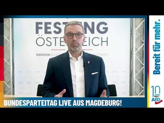 Grußwort von Herbert Kickl, FPÖ an den Bundesparteitag der AfD in Magdeburg
