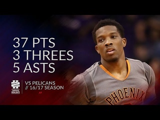 Eric Bledsoe 37 pts 3 threes 5 asts vs Pelicans 16/17 season