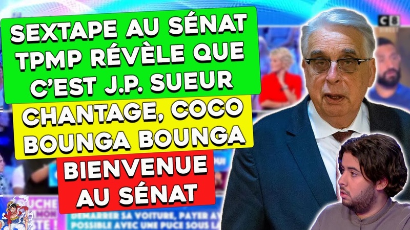 Chantage Drogue et Sextape au sénat, Tpmp dévoile le nom cest Jean Pierre Sueur ,sueur,