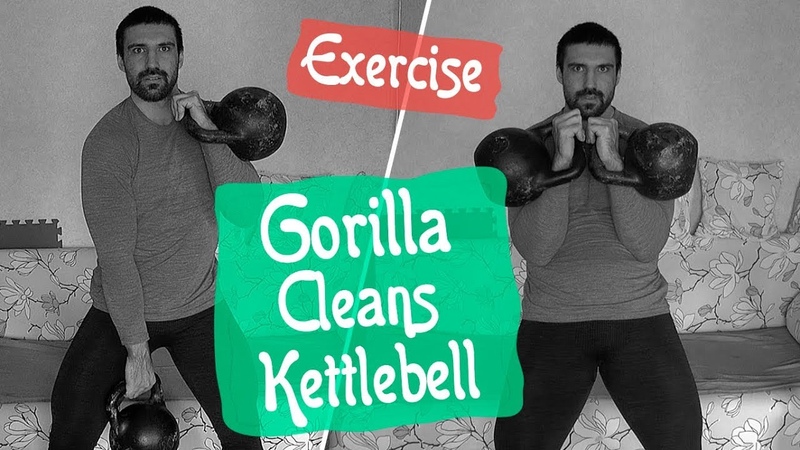 Gorilla Cleans. Взятия гирь на грудь