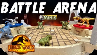 Mattel Jurassic World Dominion MINIS Battle Arena Malta Playset Review!!!