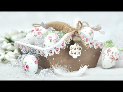 Pisanki w różyczki krok po kroku DIY