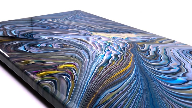 Break the Ring cast Acrylic pour Painting Satisfying