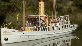 RC Modellboot Deutschlands schnstes Dampfschiff SCHAARHRN