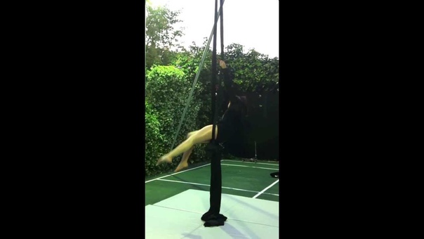 Madison De La Garza Aerial Performance to Nightingale ( Demi