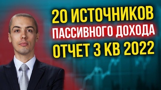 20 источников пассивного дохода Николая Мрочковского | Куда я вложил деньги | Отчет 3 кв 2022