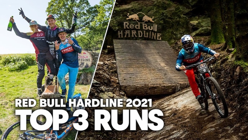 TOP 3 Downhill Runs of Red Bull Hardline 2021, Bernard Kerr, Laurie Greenland, Kade