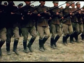 1918 год - Психическая атака белых под Царицыном (из к/ф Хождение по мукам, 1958 год)