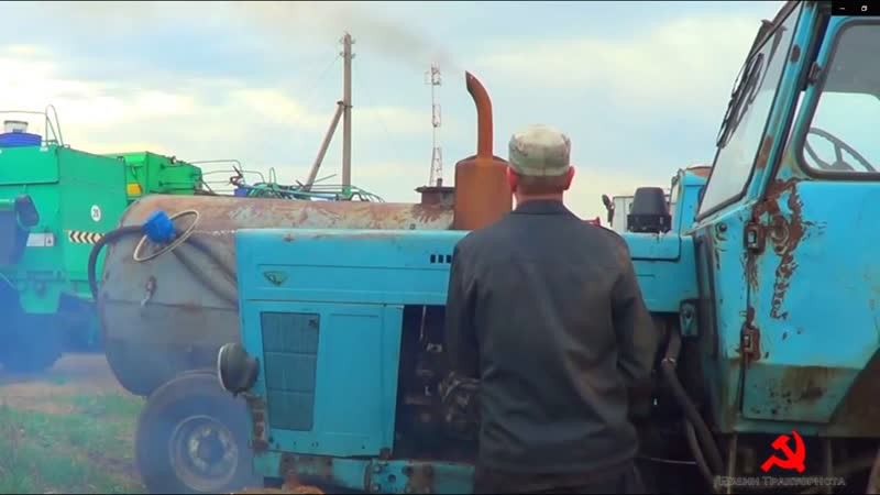 Запускаю МТЗ 80 с пускача и готовлюсь на нем работать. Замена