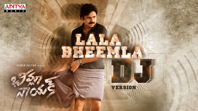 Lala Bheemla DJ Version, , Bheemla Nayak, Pawan Kalyan, Rana, Trivikram, Saagar KChandra, Thaman