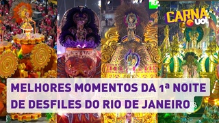 Carnaval do Rio: Confira os melhores momentos da 1ª noite de desfiles na Sapucaí