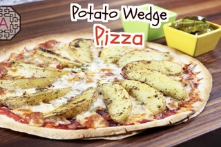 Korean Potato Wedge Pizza (포테이토 웨지 피자)