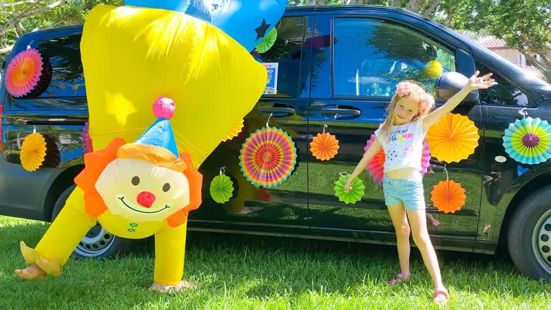 Nastya and her travels in a colored
