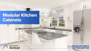 How to Design a Kitchen Quickly Using the Parametric, Modular Kitchen Cabinets in Archicad