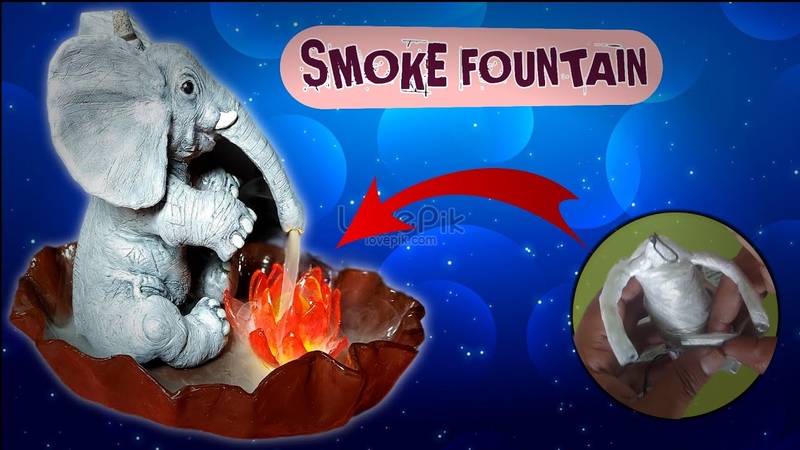 Backflow Incense Burner l How To Make Smoke Fountain l Wallputty Art l Wallputty se Smoke