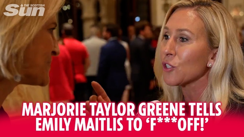Marjorie Taylor Greene tells Emily Maitlis to F