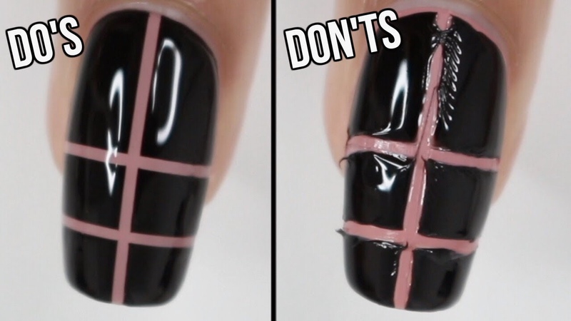 DOs DON Ts: striping tape nail art, how to use striping