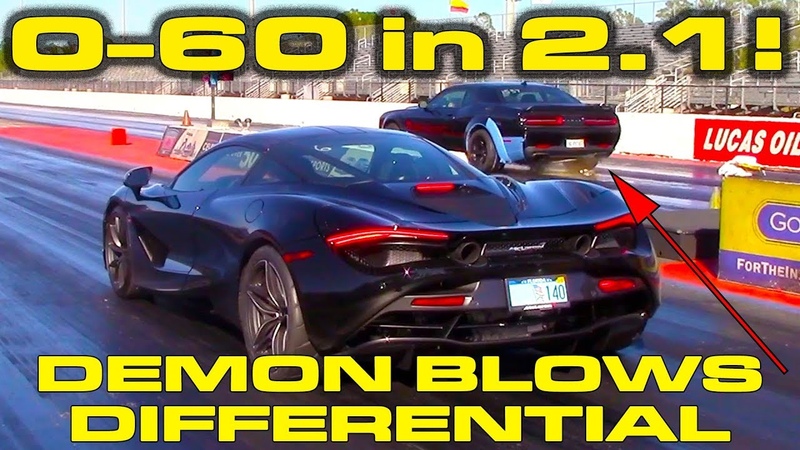 0 60 MPH in 2. 1 Seconds in Mc Laren 720 S vs Demon that Blows