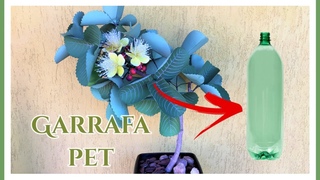 ÁRVORE DO CERRADO FEITA COM GARRAFA PET 🍂