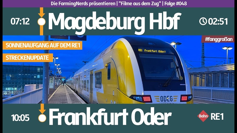 048, Führerstandsmitfahrt, Streckenupdate, RE1 LM BFP, Sonnenaufgang auf dem
