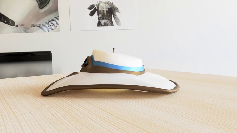 Real Life 3 D Print Model of Cyphers Hat, Valorant