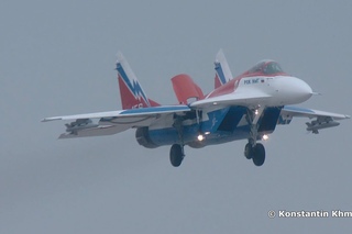 МиГ-29ОВТ МАКС 2013 пасмурно МиГ-29 MiG-29OVT MAKS 2013 overcast MiG-29