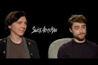 Swiss Army Man Stars Daniel Radcliffe, Paul Dano on That Animatronic Boner Compass