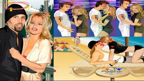 Pamela Hot Kissing Pamela Anderson Simulator Good and Failure ( Simple Flash