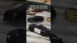 1350Hp Trackhawk Vs Cop on HIGHWAY! #trx #ram #srt #srt8 #trackhawk #dodge #1000hp #hellcat #fastcar
