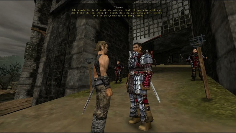Learn languages with video games Gothic 1 ( German), Thorus dialogue no. 1 ( Old