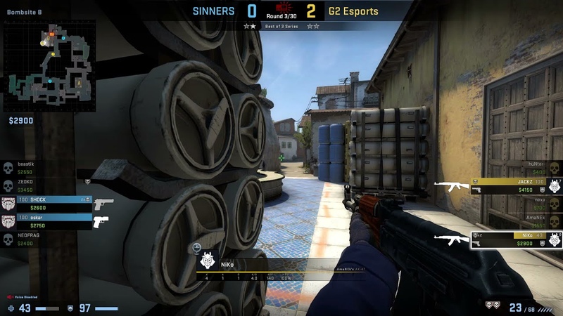 CS: GO POV Demo G2 Ni Ko (27, 17) vs Sinners (de