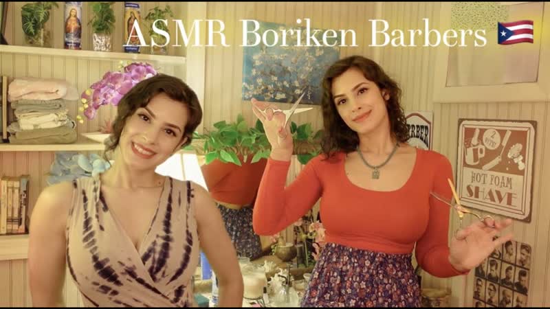 Парикмахерская ASMR Стрижка Бритье горячей пеной от