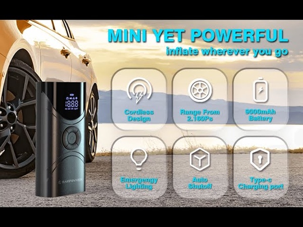 RAYPOVVER Tire Inflator Portable Air