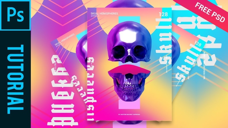 Skull Hemispheres ala Magdiel Lopez Tutorial Photoshop CC