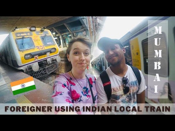Foreigner Uses First time Mumbai local Train for 10 , Local Street Market,