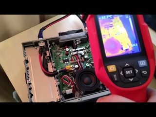 Icom ic-9700 исследование тепловизором UTi260B