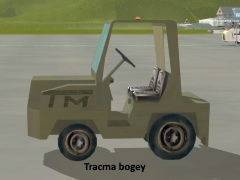 Airport Military Towing Tractor Tracma Bogey Front