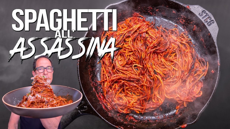 SPAGHETTI all ASSASSINA ( POSSIBLY THE BEST PASTA IVE MADE IN A LONG TIME ), SAM THE COOKING