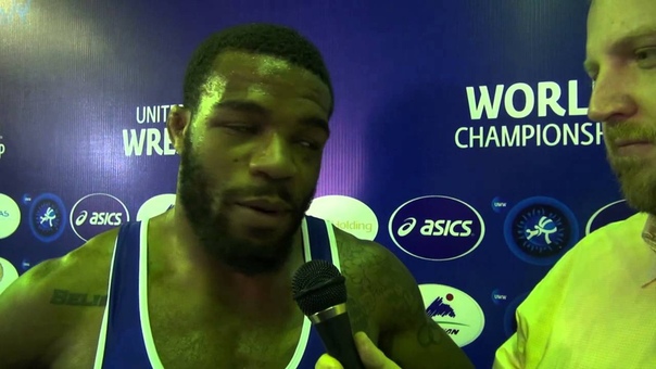 Jordan BURROUGHS ( USA): Interview after his Bronze Medal in the 2014 World Championship in