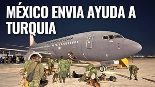 Mxico al Rescate, avin de la Fuerza Area Mexicana rumbo a Turqua
