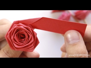 Cmo hacer rosas con una tira de papel (tipo quilling)